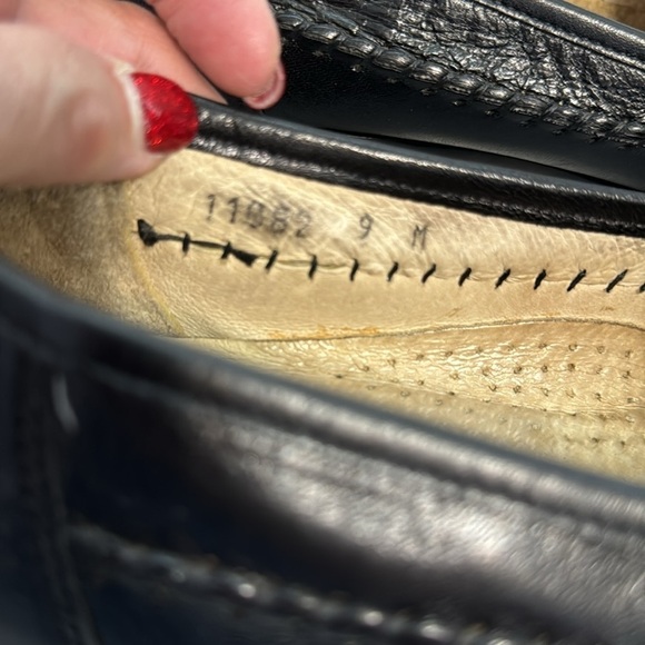 Davinci Imperal Men’s Fringe Leather Monk Strap Black Loafers Made In Italy Sz 9 - Picture 3 of 11